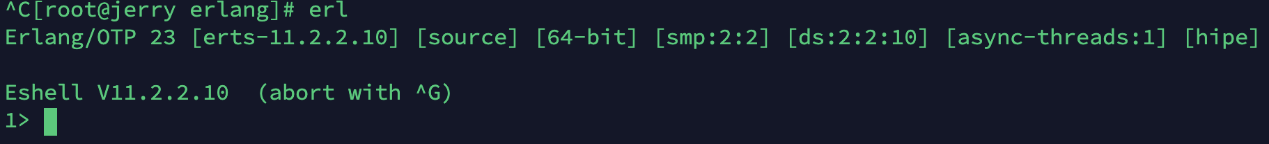 验证是否安装成功