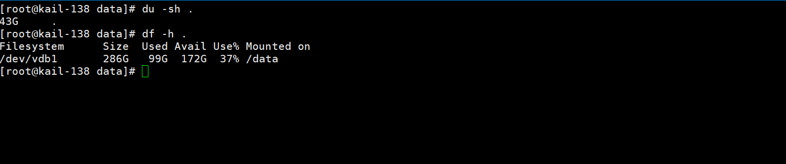 df,du输出不一致